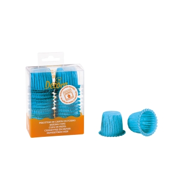 Mini Muffin Cups - Light Blue